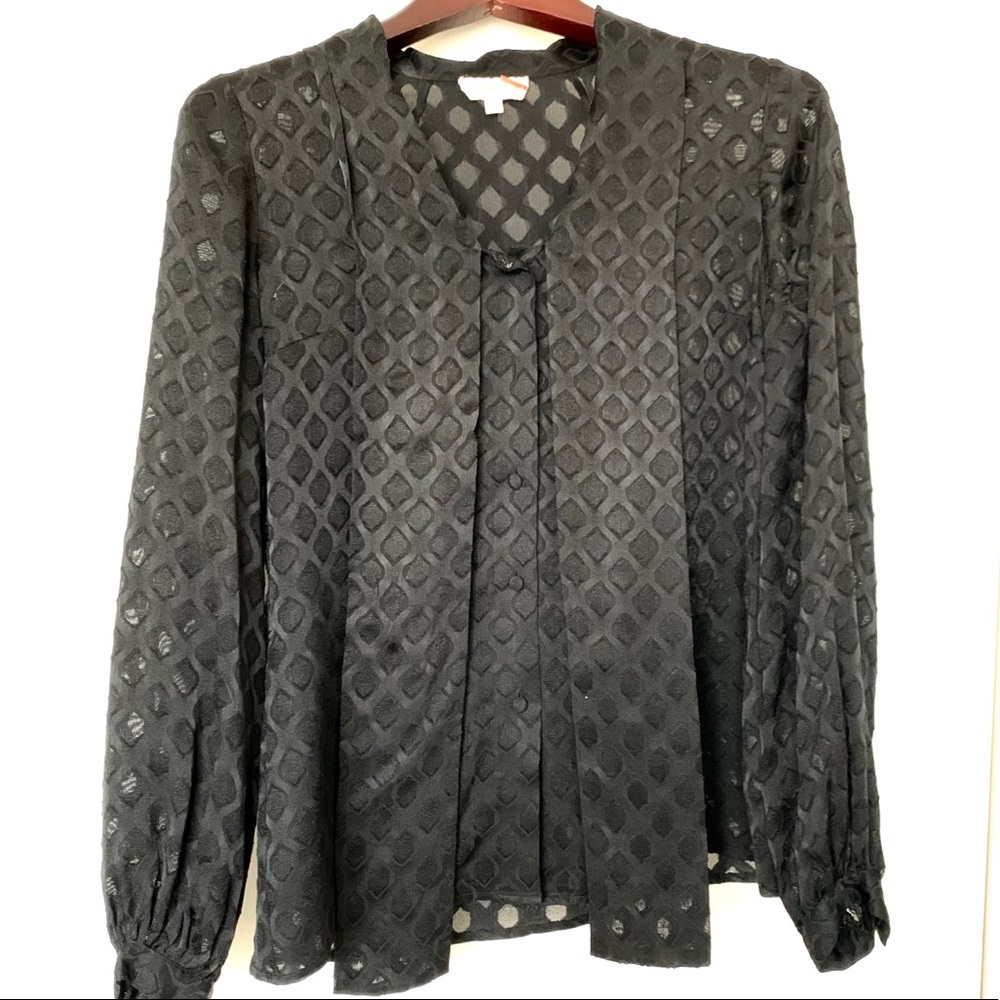 ▪️Tory Burch▪️ Black Leopard Print Blouse 🔥